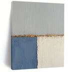 Textured Color Block Edges Abstract Painting with Tactile Interest WINK165