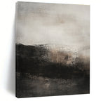 Gray - Black Abstract Landscape Painting with Mysterious Atmosphere WINK428
