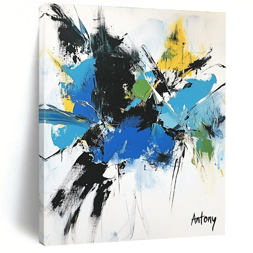 Colorful Abstract Splash - Energetic Expressionist Abstract Art GAB0472