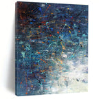 Expressive Splatter Abstract Composition Painting for Art - Centric Spaces HENG246