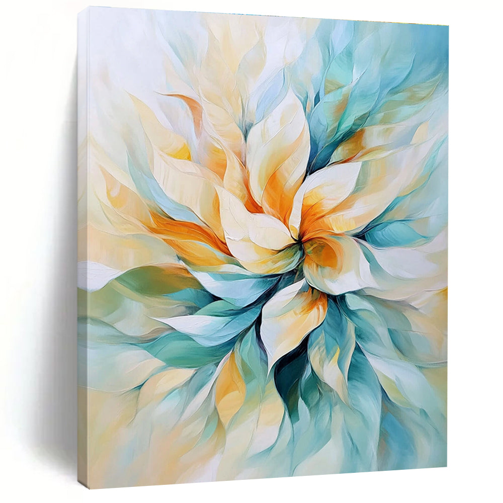 Pastel Flower - Inspired Abstract Painting for Feminine - Themed Bridal Suites GAB0908