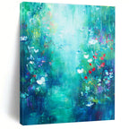 Enchanted Forest Path Painting of Magical Wilderness GAB0156