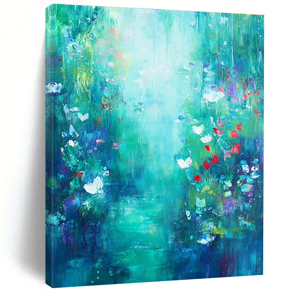 Enchanted Forest Path Painting of Magical Wilderness GAB0156