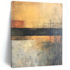 Minimalist Horizon Abstract Painting with Quiet Contemplation WINK762