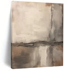 Neutral Toned Textured Abstract Painting for Timeless Interiors HENG443