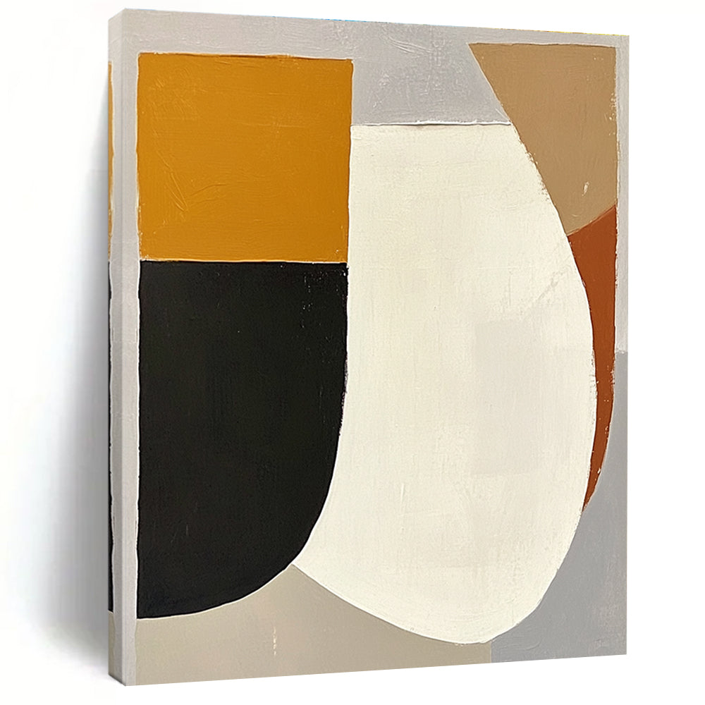 Simple Geometric Abstract Painting for Scandinavian - Styled Homes GAB1098