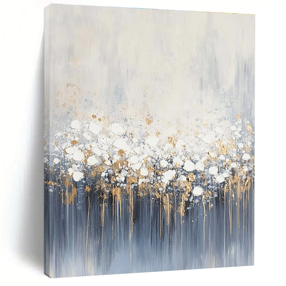 Gold Accent Abstract Painting for Luxury Dining Rooms GAB0777