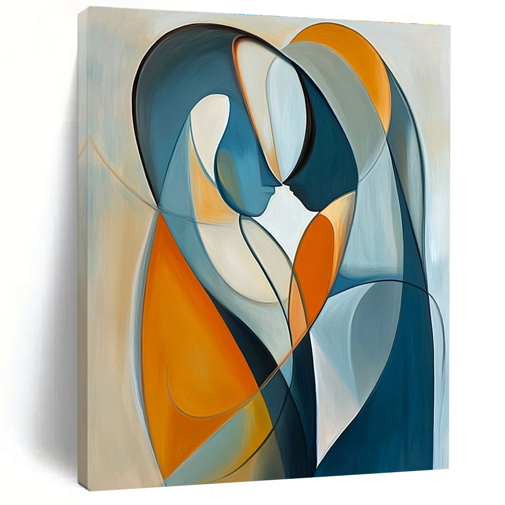 Curved Figure Abstract Painting for Romantic Restaurant Private Dining GAB1174