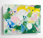 Colorful Abstract Dots and Shapes with Playful Energy Abstract Painting ABS390