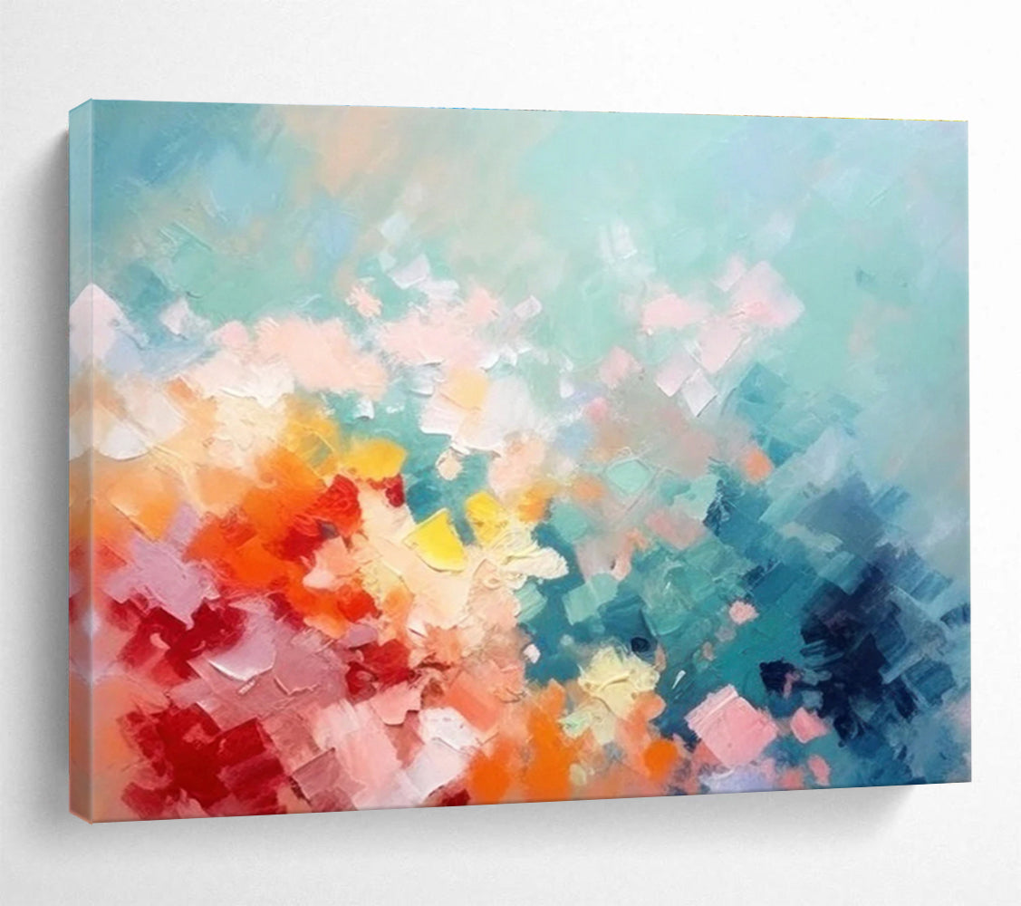 Pastel Abstract Mosaic Painting for Charming Spaces YHT057