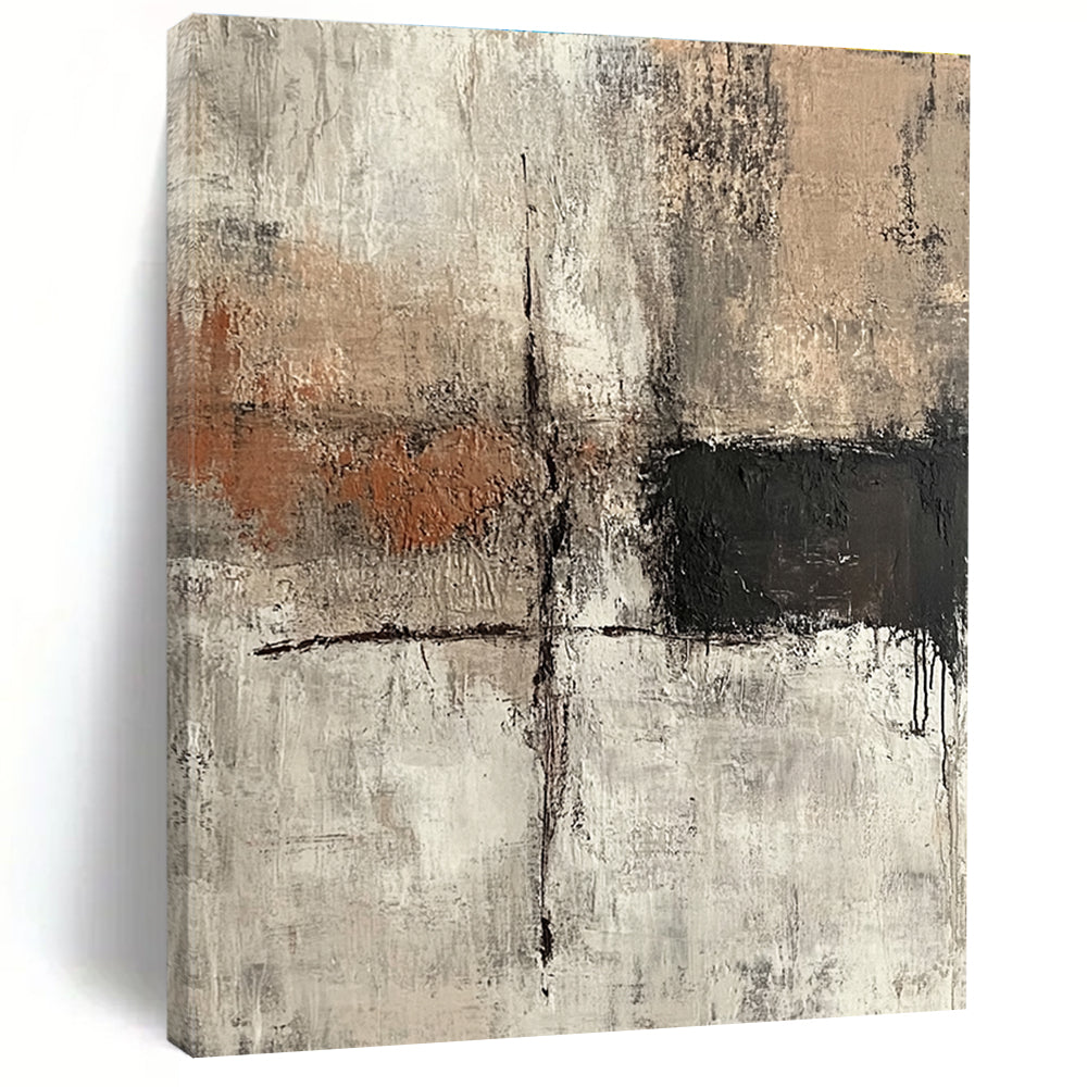 Earth - Toned Abstract Painting for Warm Interiors GAB0739