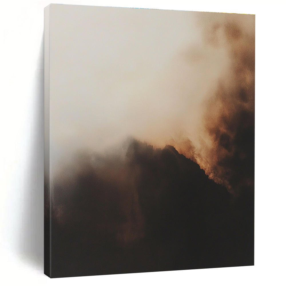 Misty Abstract Landscape Painting for Serene Spa Retreats GAB1161