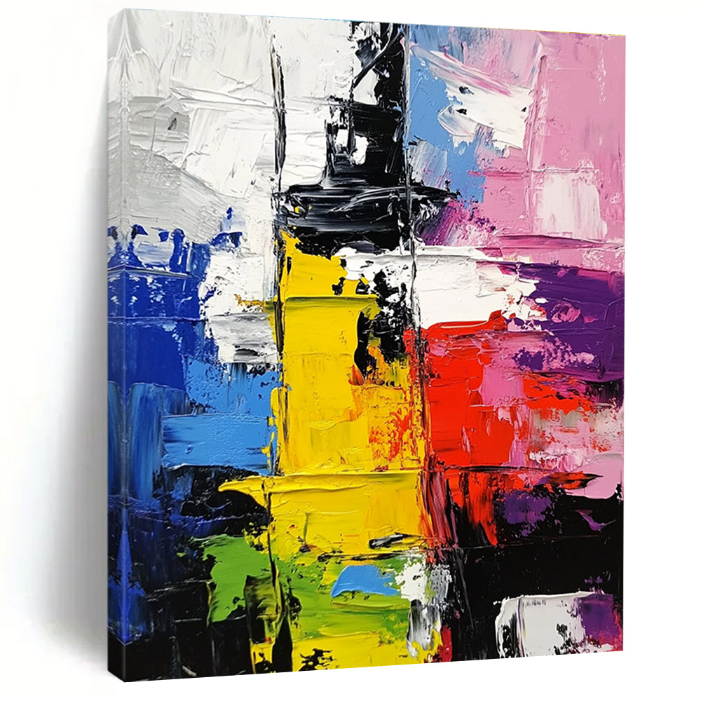 Colorful Block Abstract 2 Painting with Dynamic Layers WINK733