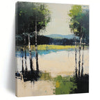Lake Forest Abstract - Contemporary Nature Art GAB0549