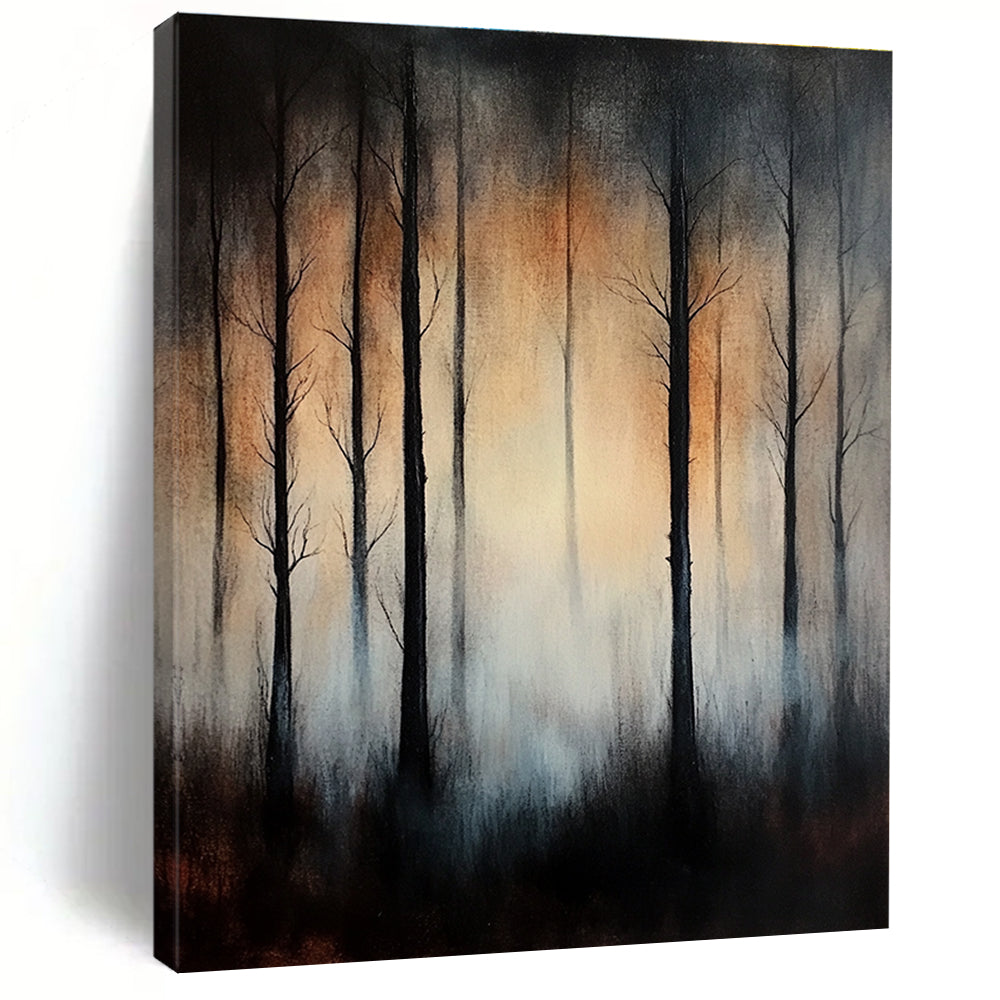Misty Forest - Ethereal Landscape Abstract Painting GAB0625