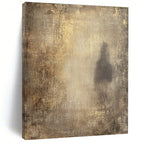 Shadowy Figure Abstract Painting with Muted Tones GAB0048