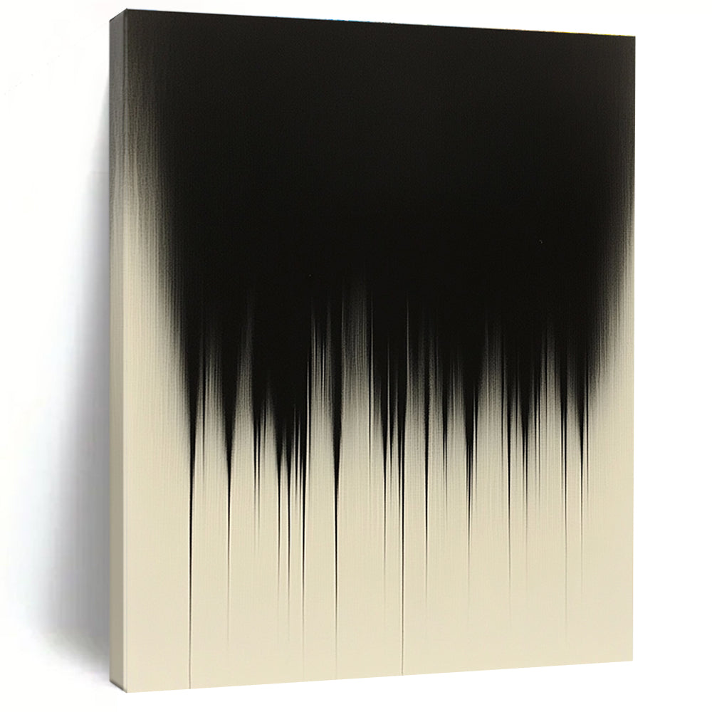 Black Gradient Art Subtle Monochrome Abstract Painting GAB0221