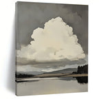 Dramatic Cloud Landscape Abstract Painting for Nature - Inspired Corporate Offices GAB1276