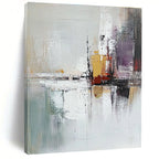 Urban Reflection Abstract Painting for Modern - Styled Lofts GAB1078