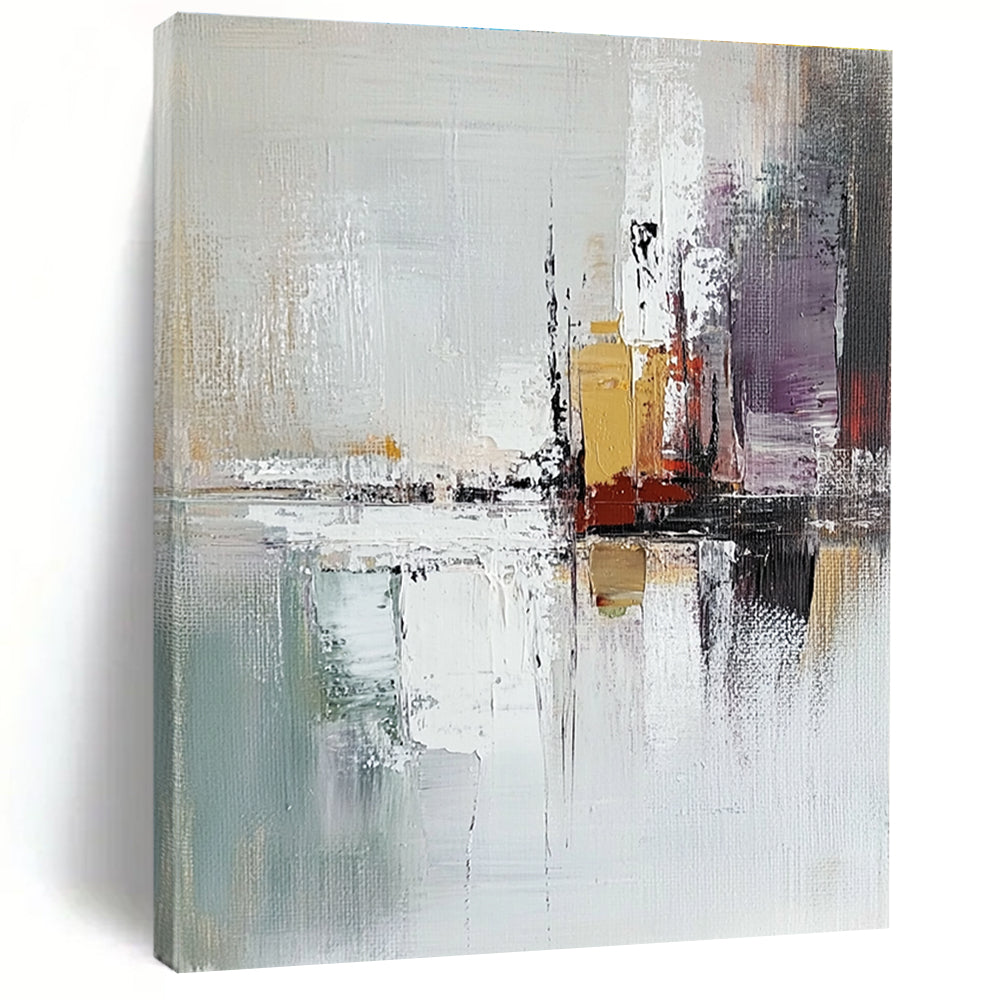 Urban Reflection Abstract Painting for Modern - Styled Lofts GAB1078