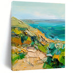 Colorful Coastal Abstract - Vibrant Seaside Abstract Art GAB0519