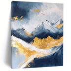 Golden Mountain Abstract - Majestic Landscape Abstract Painting GAB0440