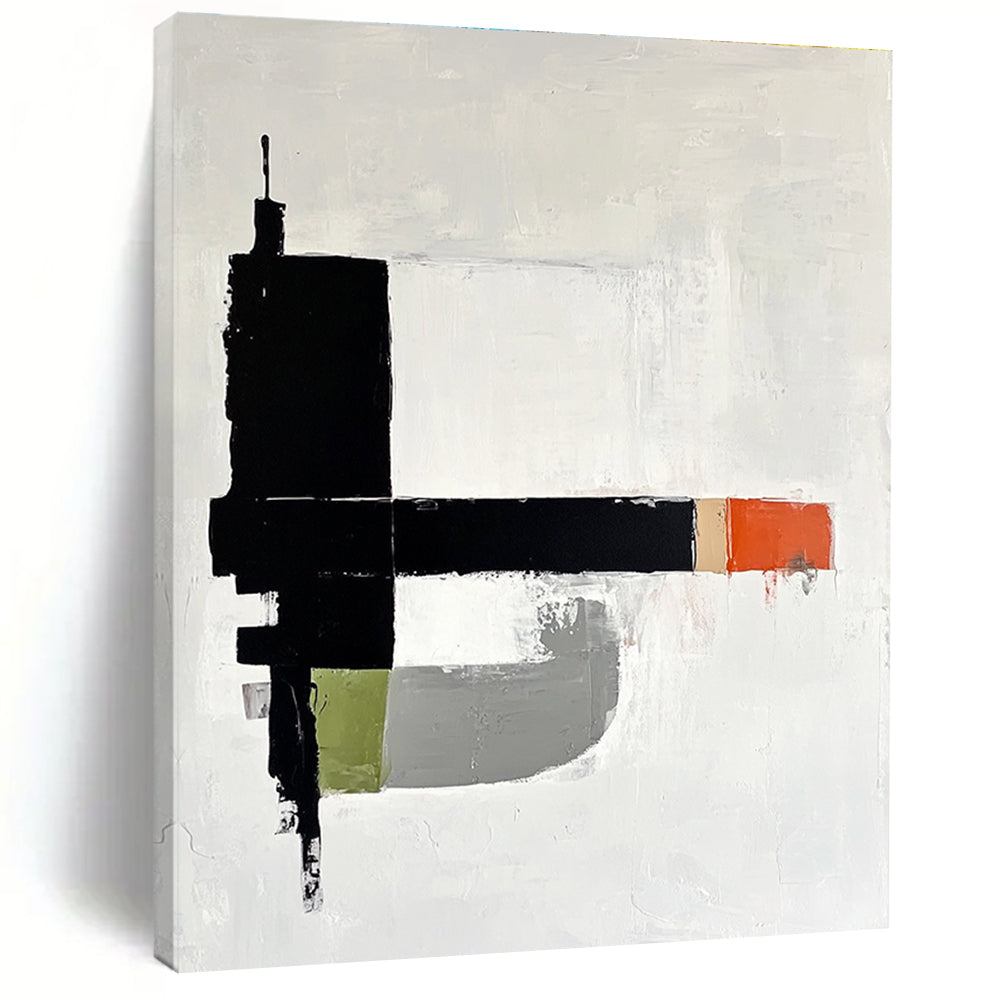 Geometric Color Block Abstract Painting for Architectural - Styled Studios GAB1049