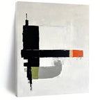 Geometric Color Block Abstract Painting for Architectural - Styled Studios GAB1049