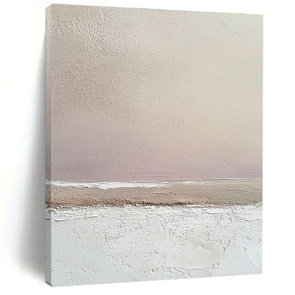 Soft Gradient Landscape Textured Abstract Painting for Serene Bedrooms GAB1472