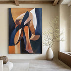 Abstract Figure Geometric Abstract Painting for Art - Centric Spaces GAB1418