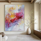 Colorful Abstract with Signature Painting for Personalized Home Studios GAB1229