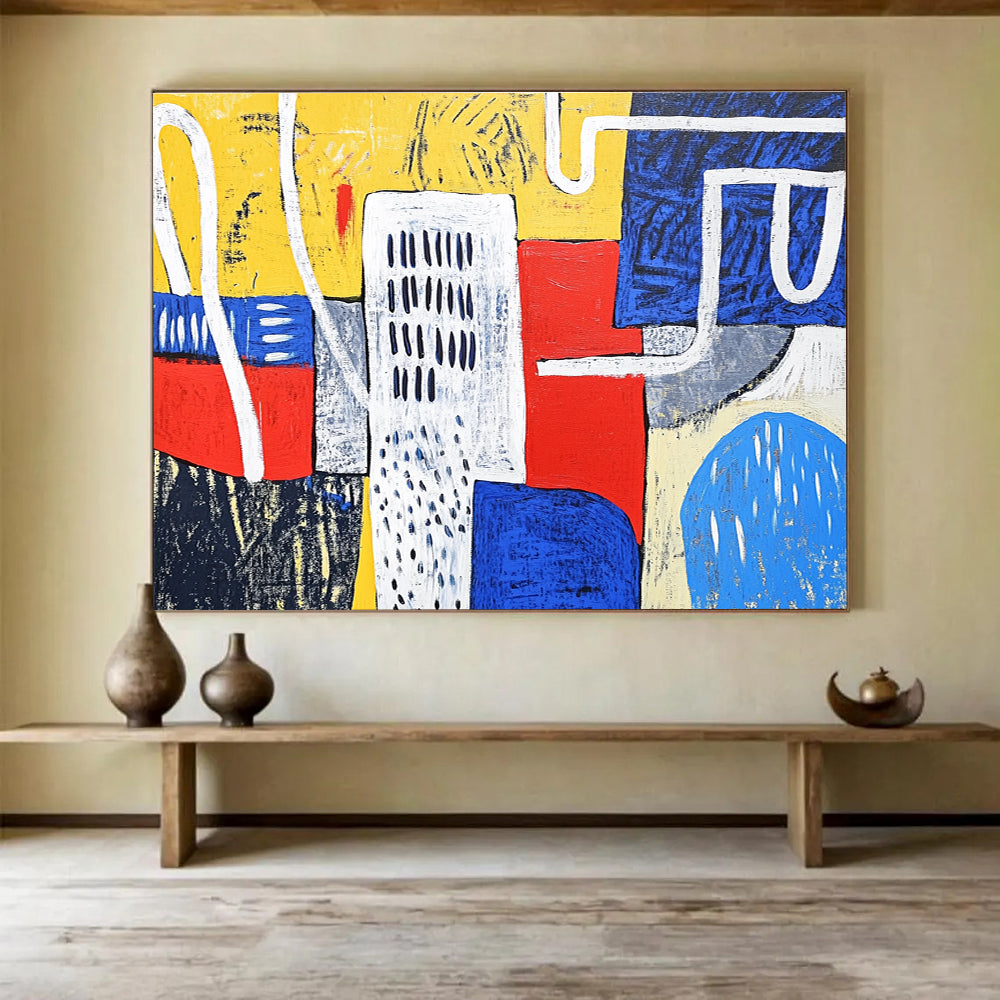 Colorful Urban - Style Abstract  Lively City Energy ABS107
