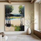 Lake Forest Abstract - Contemporary Nature Art GAB0549