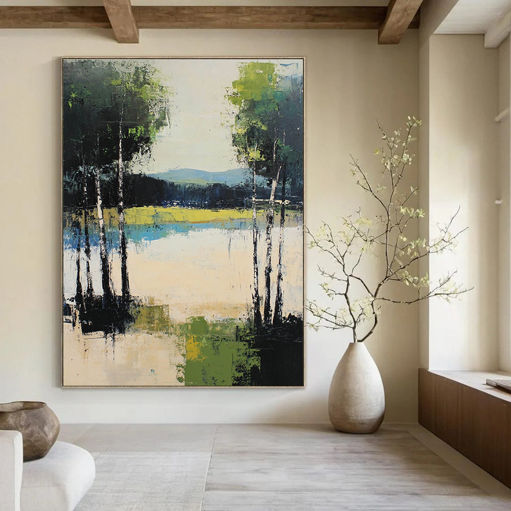 Lake Forest Abstract - Contemporary Nature Art GAB0549