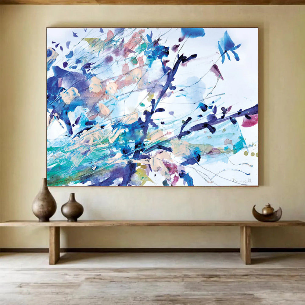 Colorful Splash Abstract Painting for Artistic Cafes YHT147