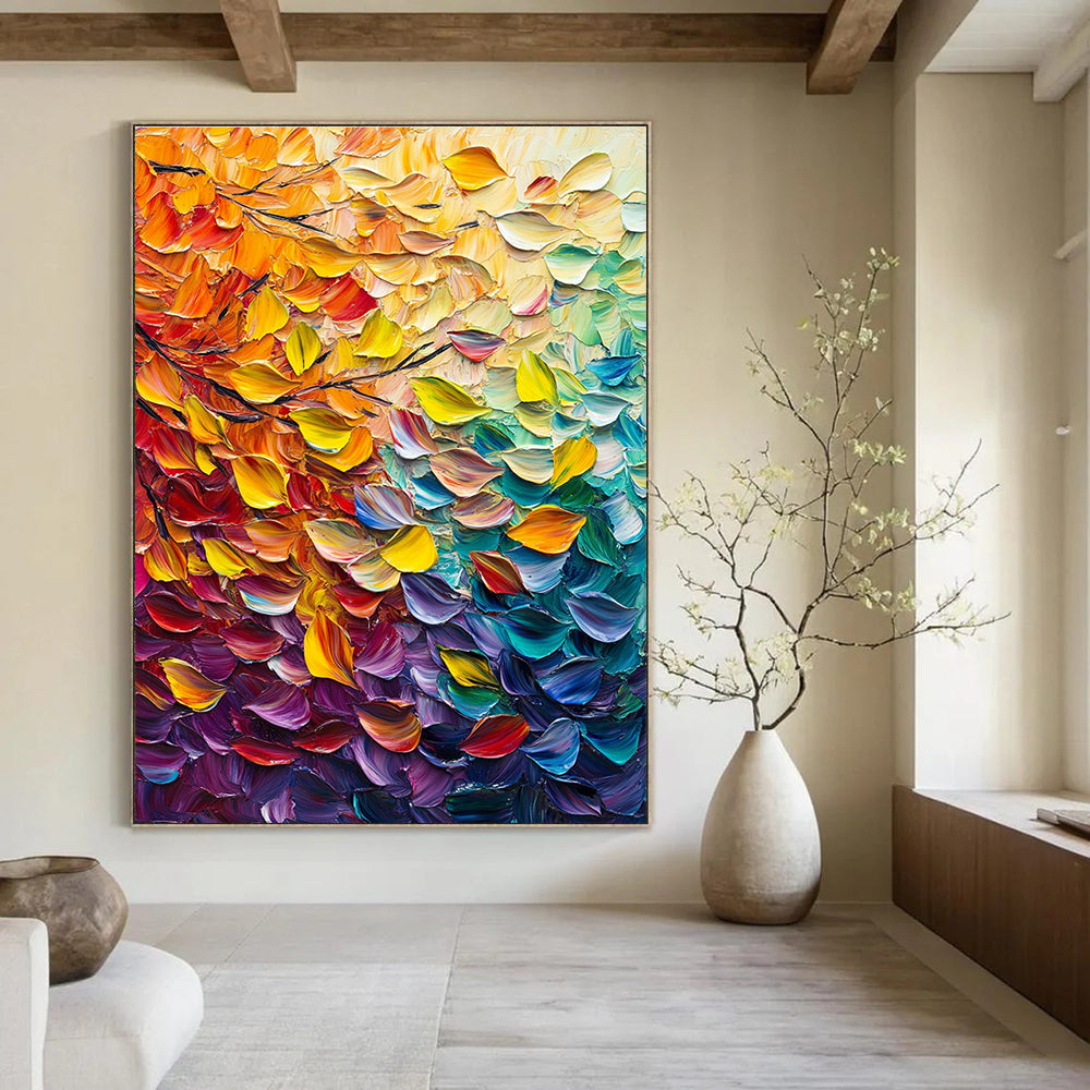 Autumn Leaves Abstract Painting for Seasonal - Decor Cafes GAB1324