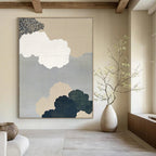 Cloudy Sky Composition Minimalist Abstract Painting GAB0301