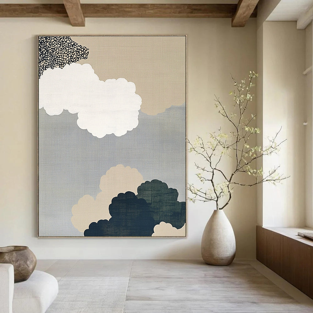 Cloudy Sky Composition Minimalist Abstract Painting GAB0301