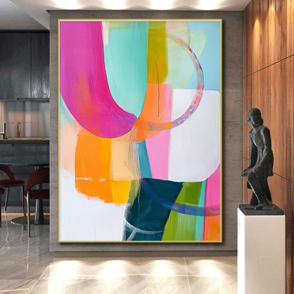 Colorful Abstract Forms Painting with Playful Creativity WINK144