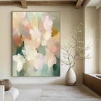 Pastel Flower Abstract - Serene Floral Abstract Art GAB0492