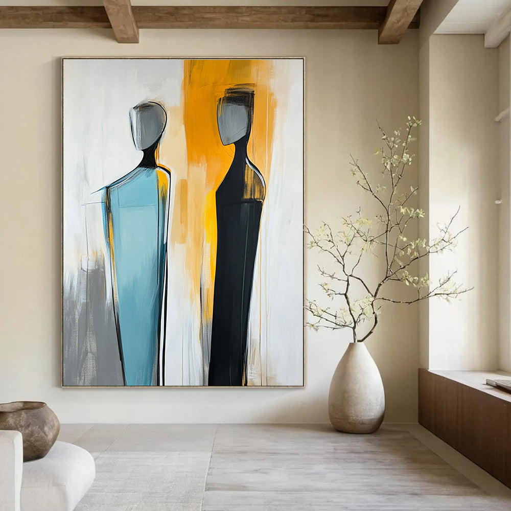 Abstract Human Forms Expressive Abstract Painting GAB0297