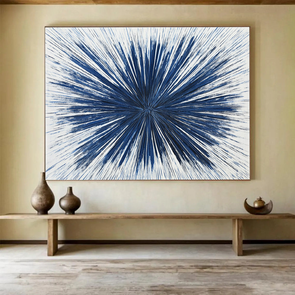 Blue Radial Lines - Dynamic Simplicity ABS022