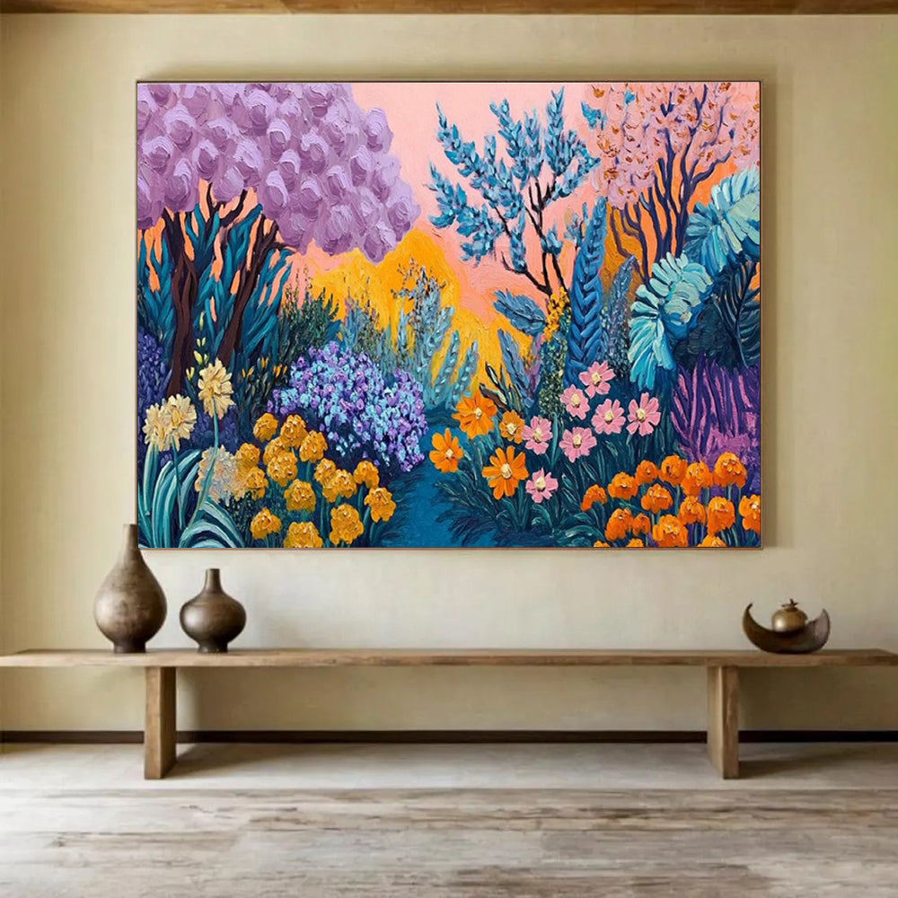 Fantasy Garden Abstract Painting for Bohemian - Style Cafes YHT418