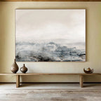 Misty Landscape Abstract Painting for Lakeside Retreats YHT136