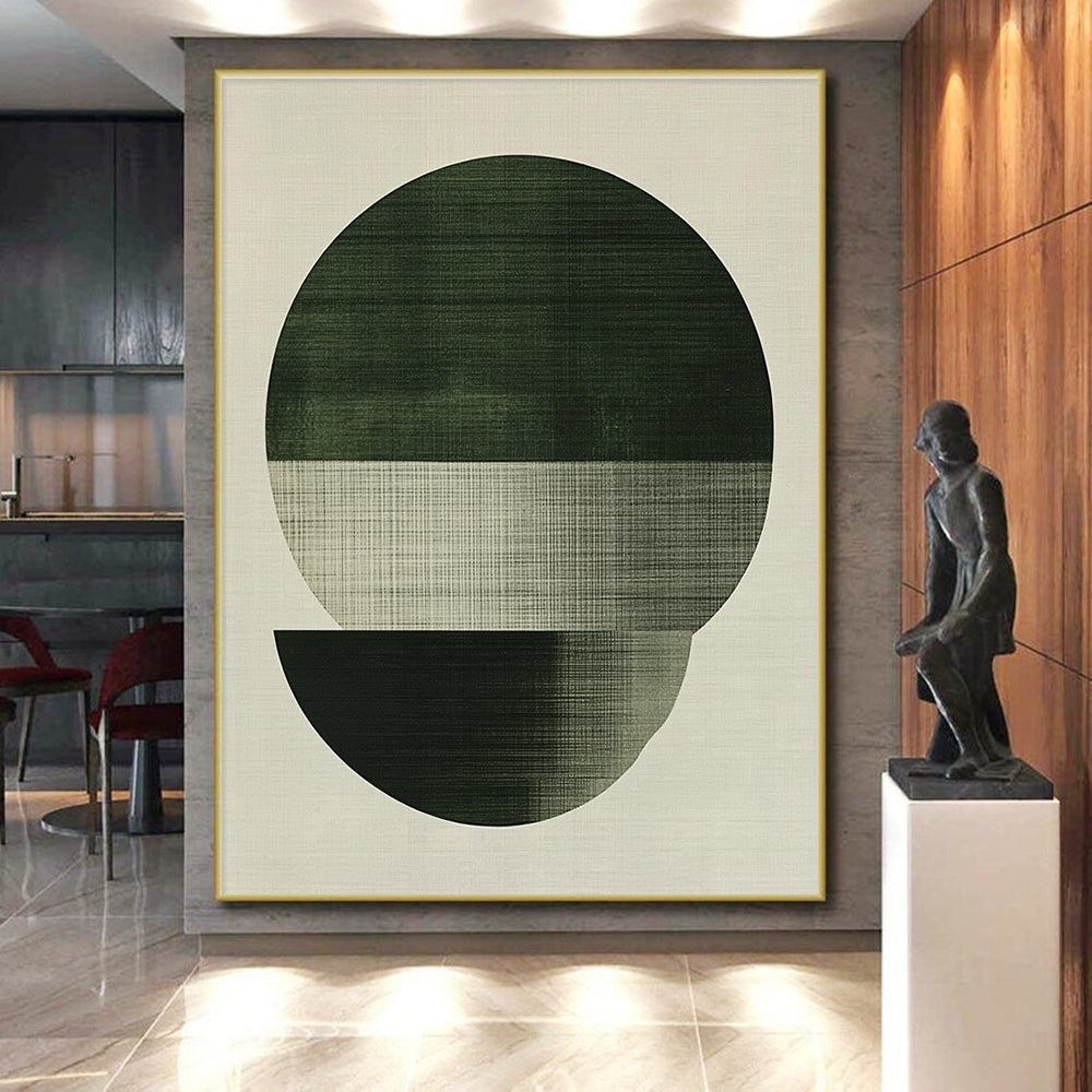 Circular - Lined Abstract Painting with Subtle Textures WINK854