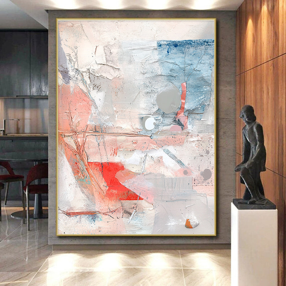 Collage of Textures 1 Abstract Painting with Eclectic Charm WINK194