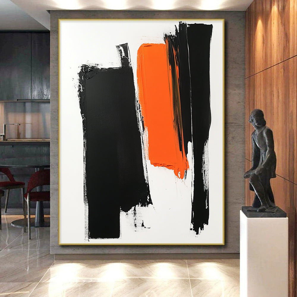 Bold Brushstrokes Abstract Painting with Raw Expression WINK187