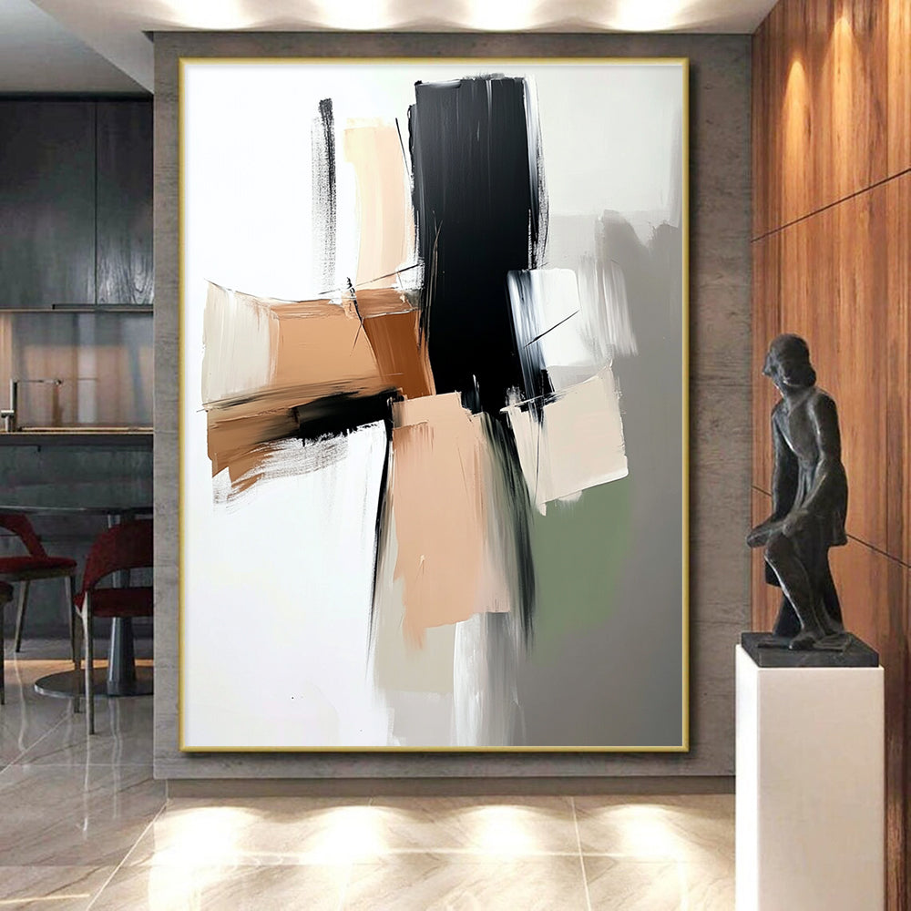 Neutral Tones Abstract Painting with Timeless Calm WINK756
