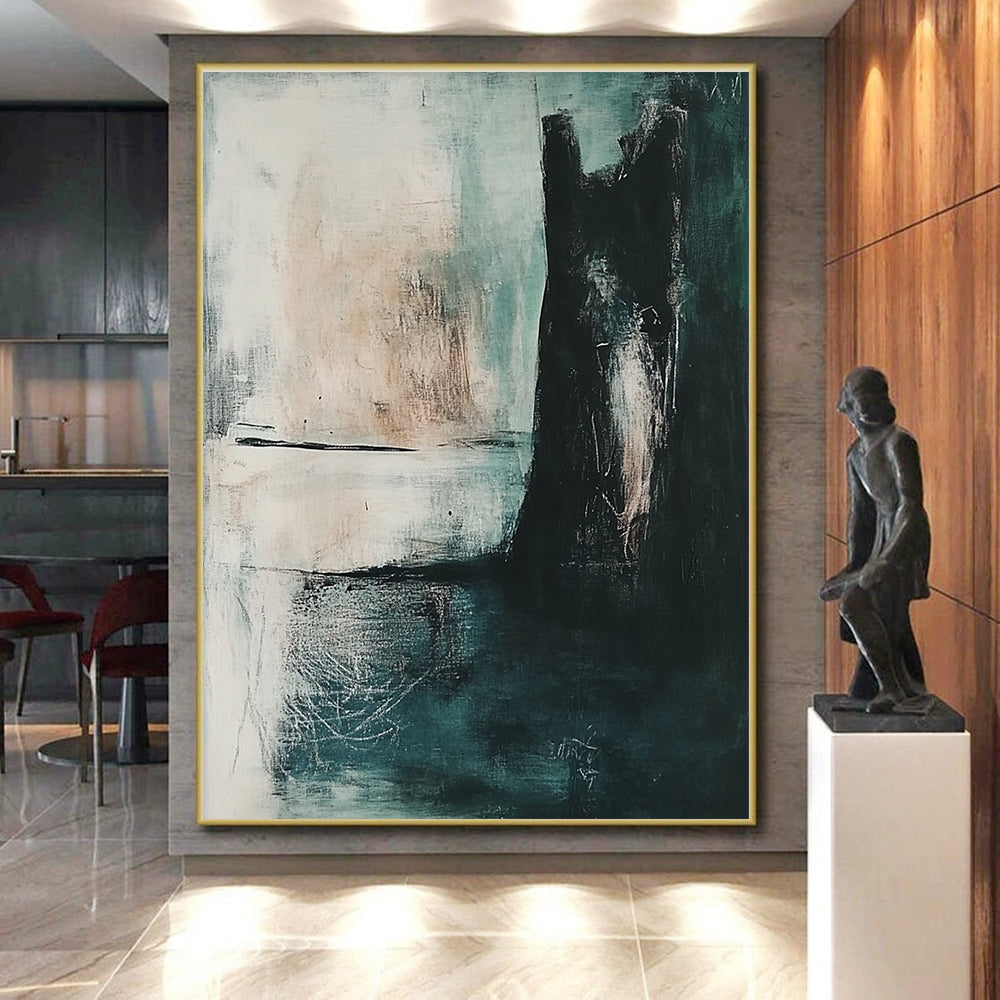 Cool Toned Abstract Painting with Calming Aura WINK579