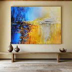 Color Fusion Abstract Painting for Artistic Studios YHT179